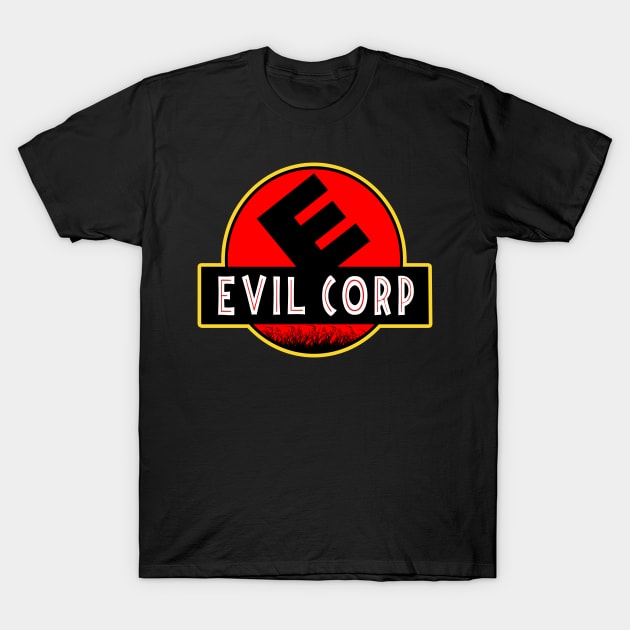 Evil Corp Jurassic Park Mr Robot T-Shirt by Nova5